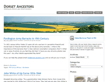 Tablet Screenshot of dorset-ancestors.com